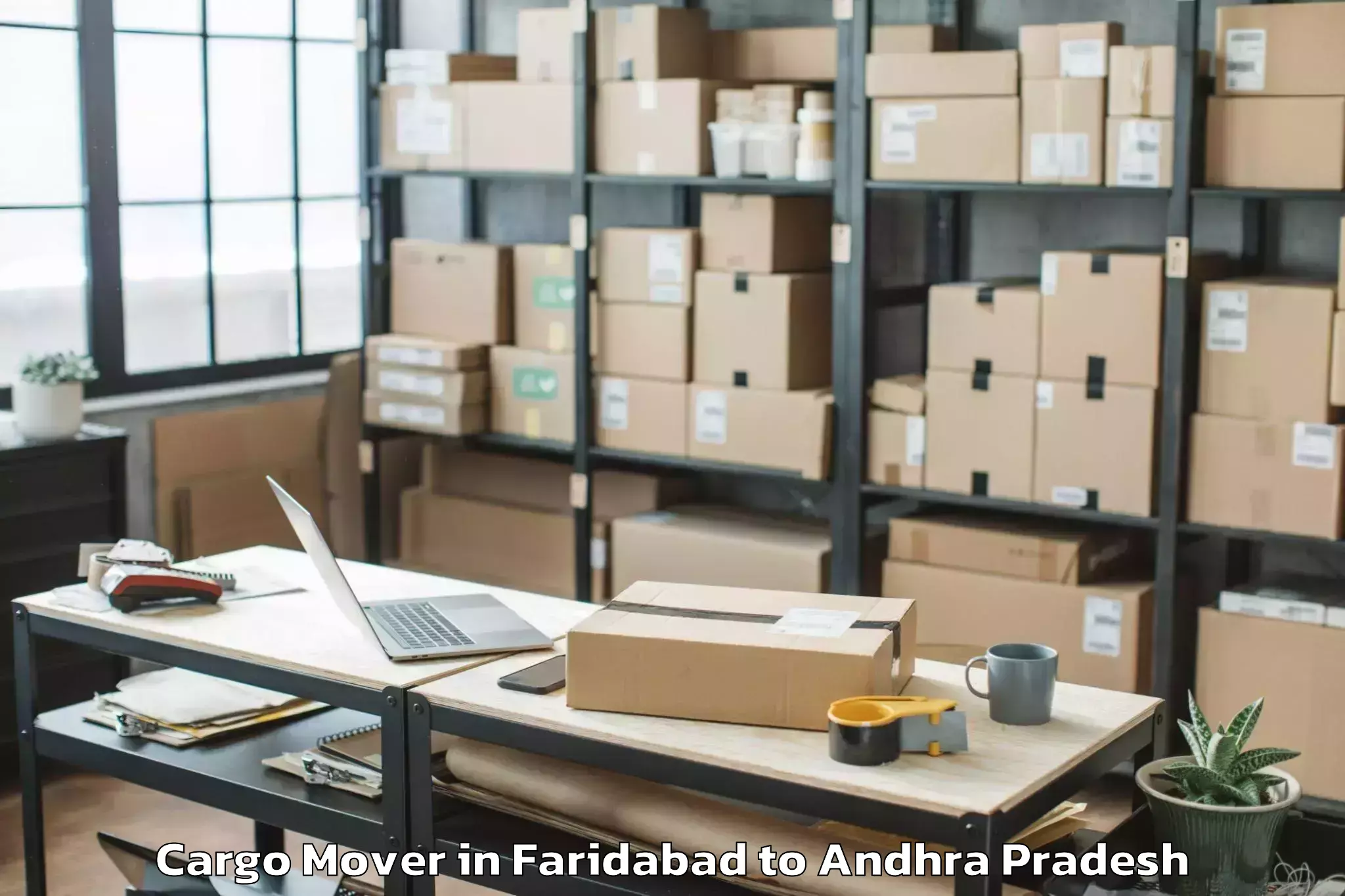 Faridabad to Simhadri Puram Cargo Mover Booking